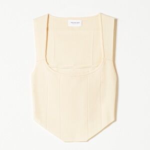 WhoWhatWear Lara Corset Top Size Small Cream